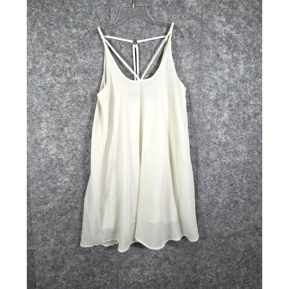 Blue Rain Women's Shift Dress Mini Sleeveless White Size XS Pullover Casual